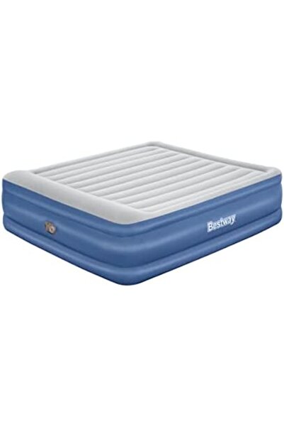 BESTWAY 80" x 76" x 22"/2.03m x 1.93m x 56cm Tritech Airbed King Built-in AC Pump - 67692