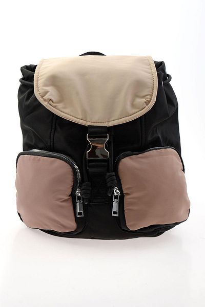 Bambi Black Beige Women's Backpack C06619408367