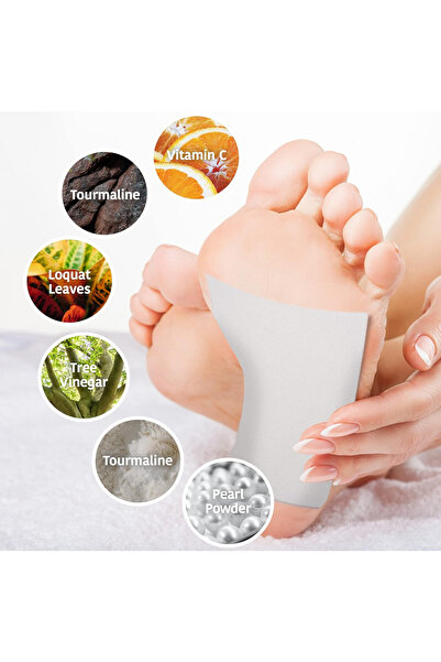 Sunglow Set of 10 foot patches, white