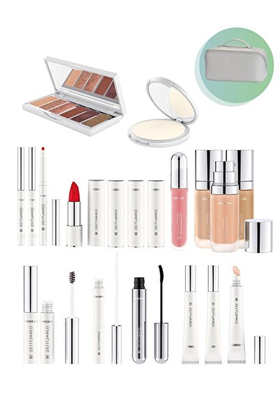 LR ZEITGARD Signature Complete Set–Skin Tone 1 – 20 Parça–Yüz, Göz ve Dudak–Şık Makyaj Çantası Dahil