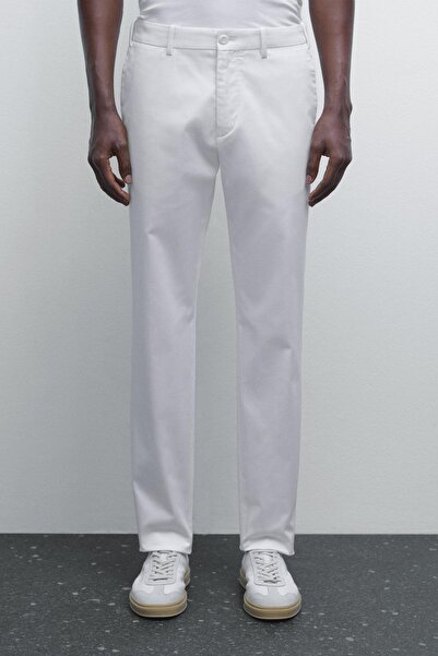 Massimo Dutti Pamuklu slim fit pantolon