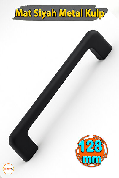 Badem10 Ilıca Metal Ручка 128 мм - 12,8 см Матова чорна Меблі Висувна шафа Ку...
