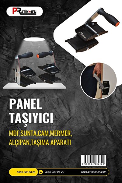 pratikmen Panel , Mdf ,Sunta, Cam, Mermer, Alçıpan Taşıma Aparatı 2'li