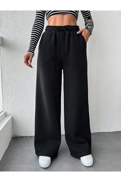 belean Women's Kompak Combed Cotton Oversize Wide Leg Women's Sweatpants - Sweatpants