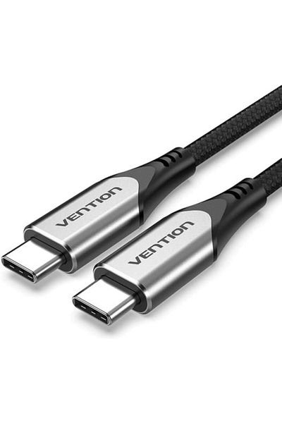 Vention USB-C to USB-C 3.1 Cable 1M 60W 5Gbps 4K Video Output for iPhone 15/Pro/Plus/Pro Max/Macbook