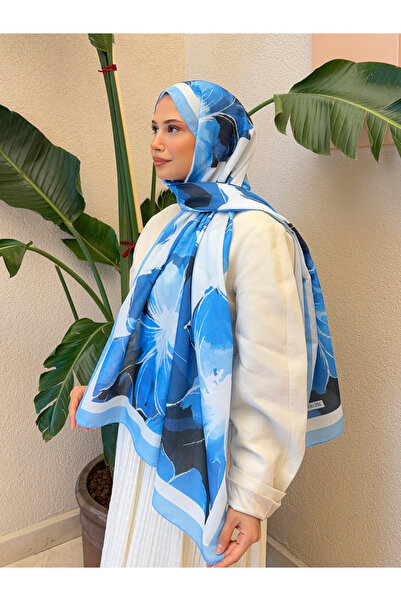 Ahsenhijab شال ناعم من القطن منقوش للنساء