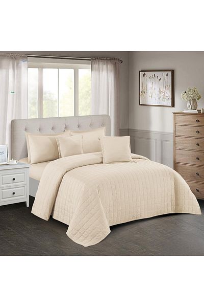 Roshen Solid summer comforter set for one and a half people, excellent compressed filling, fixed, consisting of 4 pieces / 220*170