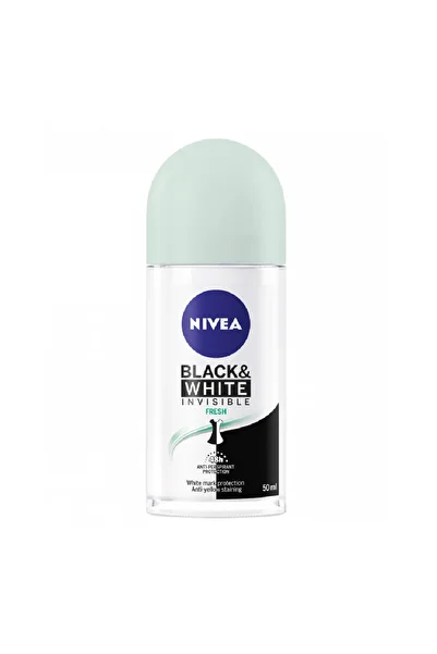 NIVEA Invisible For Black & White Anti-perspirant Deodorant Roll On For Women, 50ml