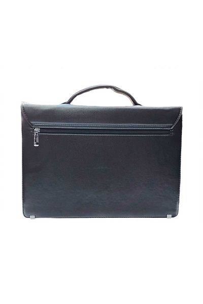 RIMON Leather Document Bag with Combination Lock, Multiple Compartments & Shoulder Strap