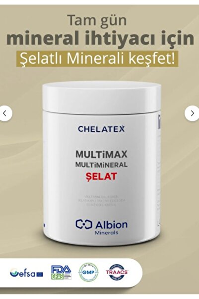 Chelatex Multimax Multimineral Şelat Takviye Edici Gıda 60 Bitkisel Kapsül