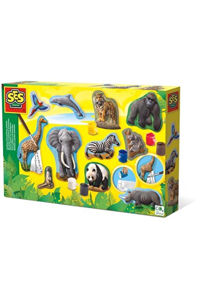SES Creative Set creativ mulaj si pictura - Animale