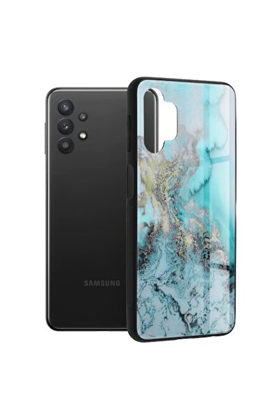 OEM Husa pentru Samsung Galaxy A32 5G, Techsuit Glaze Series, Blue Ocean