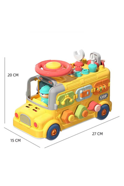 LUDIRO Πολυλειτουργικό Εκπαιδευτικό Λεωφορείο για Παιδιά, 43 Αξεσουάρ και Δραστηριότητες STEM