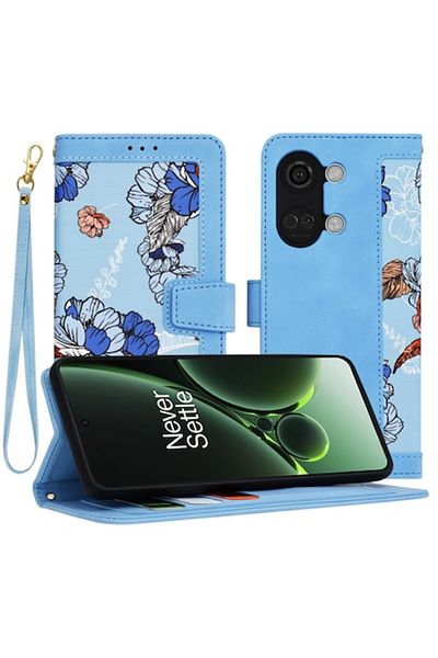 Tim Protective Case for OnePlus Nord 3, Timacon Unit, FlipCraft, O84, Eco-leather, Vibrant Blue