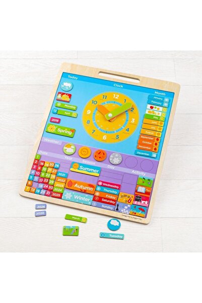 BIGJIGS Toys Weather - Magnetic calendar in English