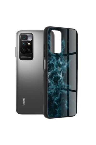 Techsuit Θήκη για Xiaomi Redmi 10 / Redmi 10 2022, Σειρά Glaze, Μπλε Νεφέλωμα