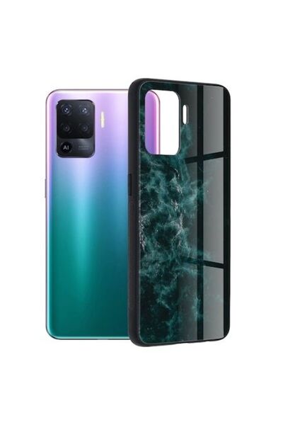 OEM Husa pentru Oppo A94 4G/Reno5 Lite, Techsuit Glaze Series, Blue Nebula
