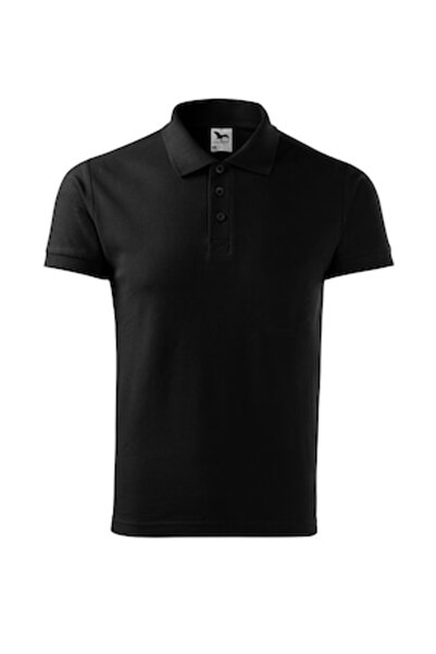 Malfini - Tricou polo bărbătesc, negru, 212-01, 3XL