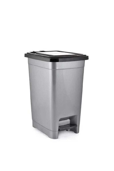 ZAYAZ Trash Bin with Pedal 20 L Gray