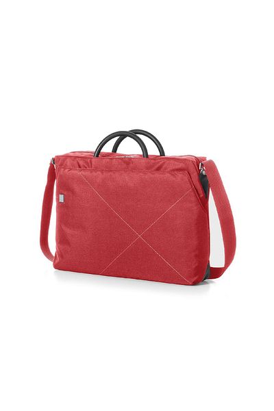 Lexon Urban women's laptop bag with aluminum handles red