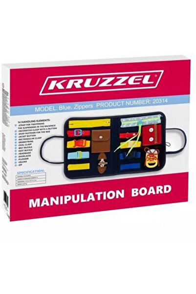 KRUZZEL Jucarie educativa senzoriala, tip mapa, multiple a