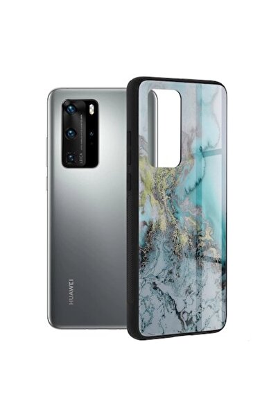 OEM Husă pentru Huawei P40 Pro, seria Techsuit Glaze, albastru Ocean