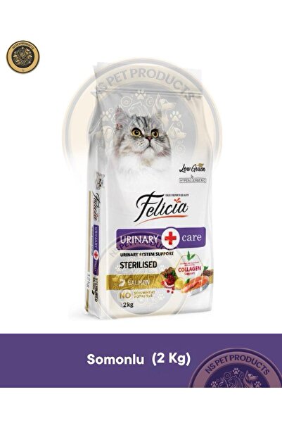 Felicia 2 Kg Kolajenli Somonlu Az Tahıllı Kısırlaştırılmış Kedi Maması