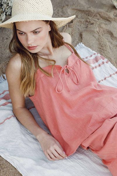 JOJOMIA Sofia Strap Women's Blouse Salmon