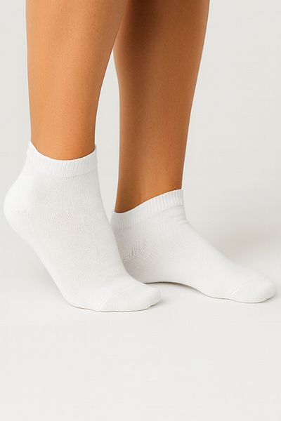 dorbe multi-size unisex breathable cotton low-cut athletic white ankle socks - one pair