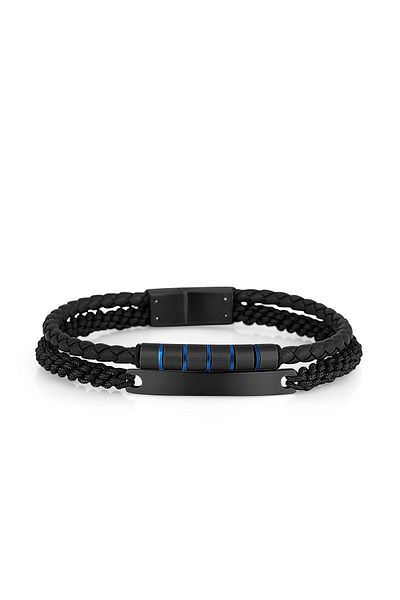 Daniel Klein Men's Real Leather Bracelet Dkj.6.10026-2