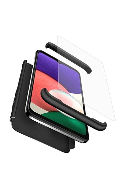 Bibilel Husă de protecție pentru Samsung Galaxy A22 5G + Protector de ecran, GKK 360, Negru