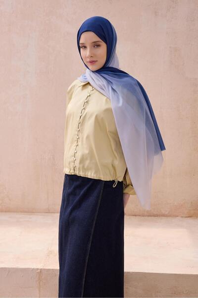 Belli Fresh Gradient Pattern Shawl 1012 Blue Gradient Pattern 49879