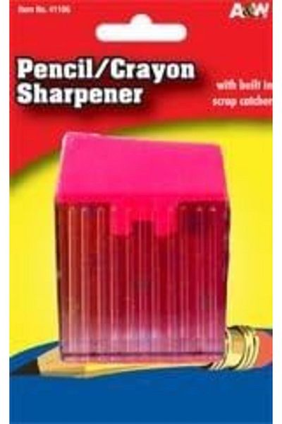 w7 Pencil & Crayon Sharpener With Scrap Catcher