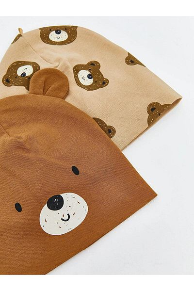 LC Waikiki Printed Baby Boy Beanie 2 Pack (W5)