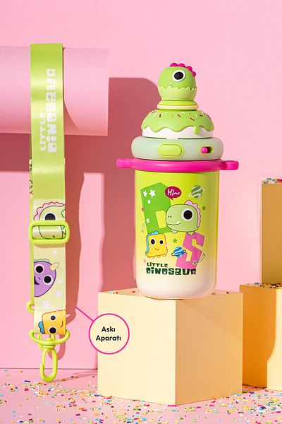 Emsan Baby Dinosaur Thermos Green 450 ml
