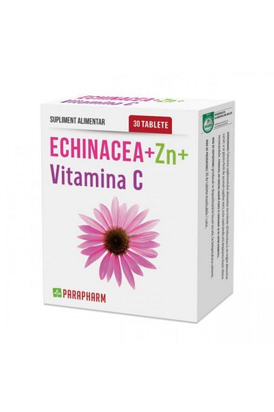 Parapharm Echinacea Zinc Vitamina C, 30 capsule,