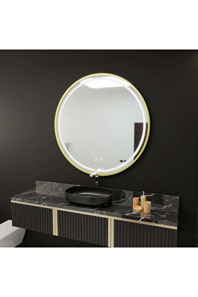 Alessandro DESIGN Στρογγυλός καθρέφτης LED 70cm Glanz Touch Dimmable Defog Sy...