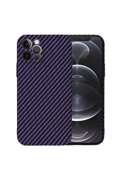 Tim Protective Case for iPhone 12 Pro, Timacond Safe, Carbonite FiberShell, B12, Lexgard, Plum Violet