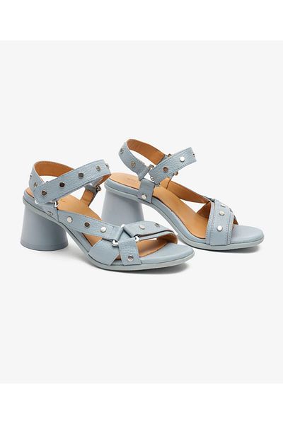 Greyder 34490 Blue Genuine Leather Casual Women's Sandals