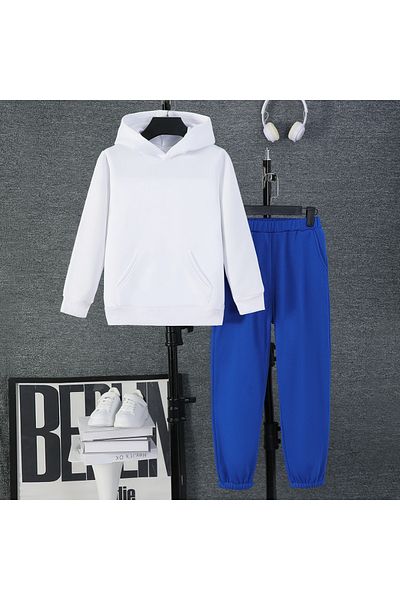 aynewmoda Simple Printed Hooded top and stretchy pants