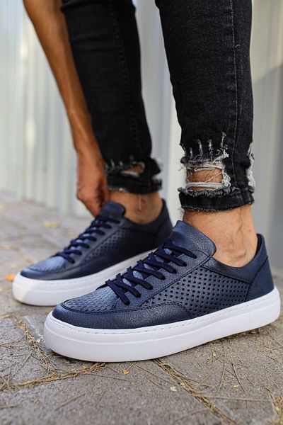 Mooien Mn015 - Cbt First Edition Men's Shoes Navy Blue