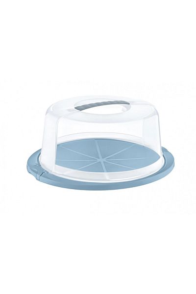 ALTOM DESIGN Cake storage box, plastic, round, with handle 38 x 17 cm