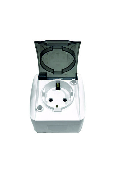 ELBİ Alsu Surface Mounted Covered Grounded Socket
