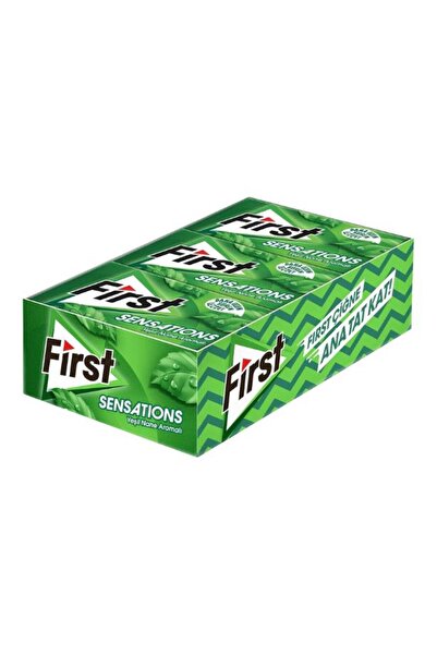 First Sensations Yeşil Nane Aromalı Şekersiz Sakız 12 Adet x 27 g