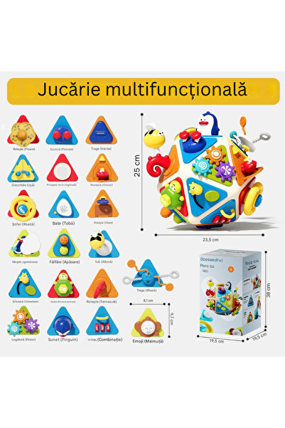 LUDIRO Κέντρο Δραστηριοτήτων 20 σε 1 για Παιδιά, Διαδραστικό Εκπαιδευτικό Κινητό Παιχνίδι