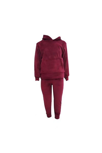 L-line fashion Children's velvet set, two pieces, dark red, 87-92 cm, 18-24 months
