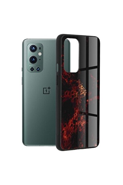 OEM Case for OnePlus 9 Pro, Techsuit Glaze Series, Red Nebula