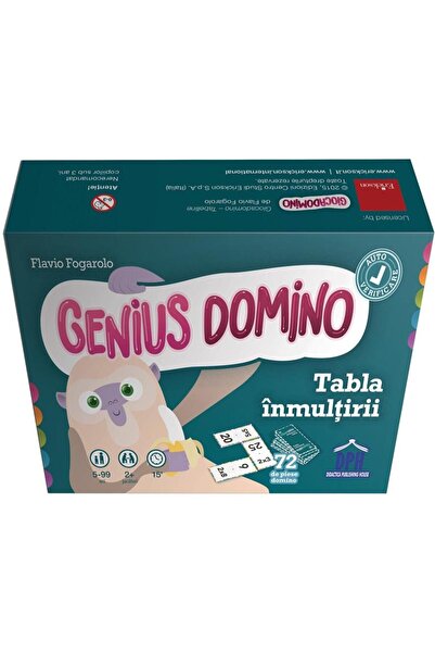 Didactica Publishing House Genius domino. Multiplication table