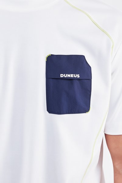 duneus تيشيرت واسع للجنسين - اوف وايت