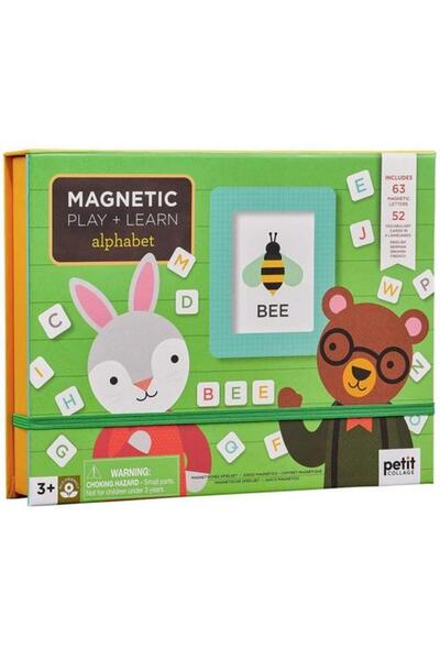 Petit Collage Invata alfabetul, play set magnetic